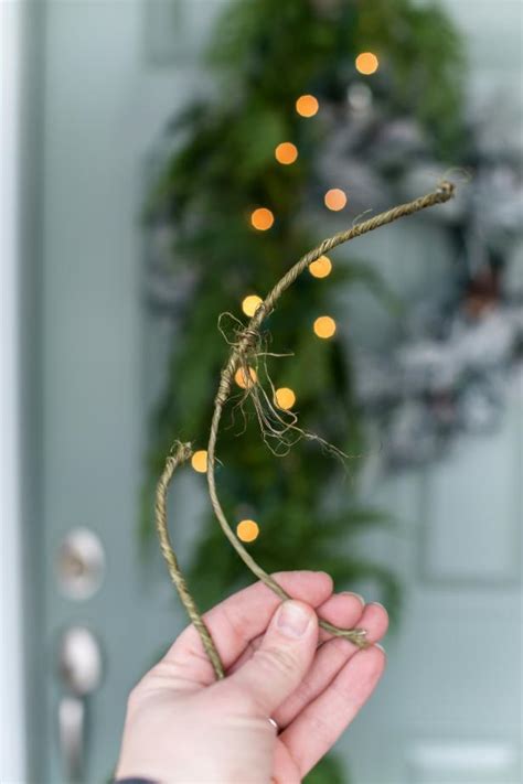 How To Hang Christmas Garland Around The Front Door Hgtv