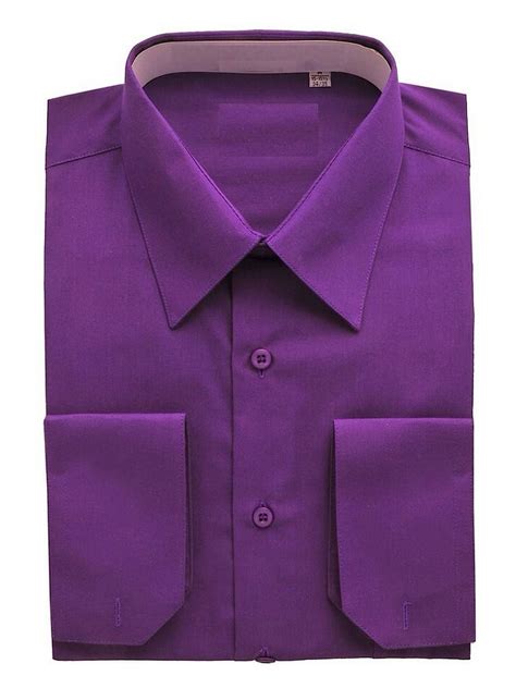 The Mens Shirts Regular Fit Solid Colors Dress Shirts