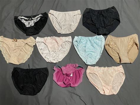 Lot Of Vintage Japanese Nylon Shiny Slippery Pretty Cute Bikini Panties Small Ebay