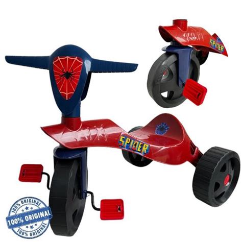 Velotrol Motoca Triciclo Infantil Pedal Homem Aranha Basico E