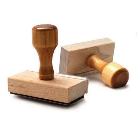 11mm Wooden Stamp, Packaging Type: Box, Size: 50 X 30 mm at Rs 950 ...