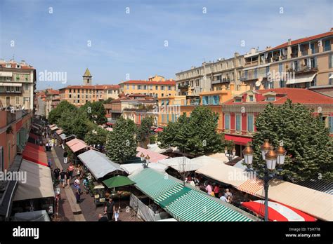 Market Cours Saleya Old Town Nice Alpes Maritimes Provence Cote D