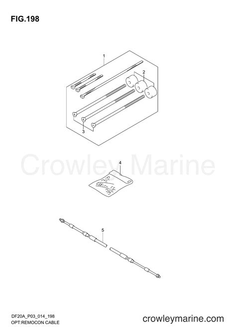 Opt Remocon Cable Df Ar P Serial Range Four Stroke Outboard