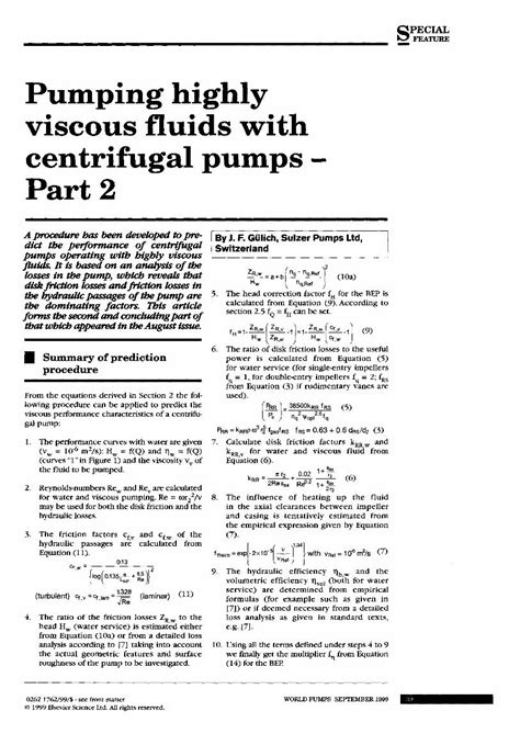 PDF Pumping Highly Viscous Fluids With Centrifugal Pumps Part 2