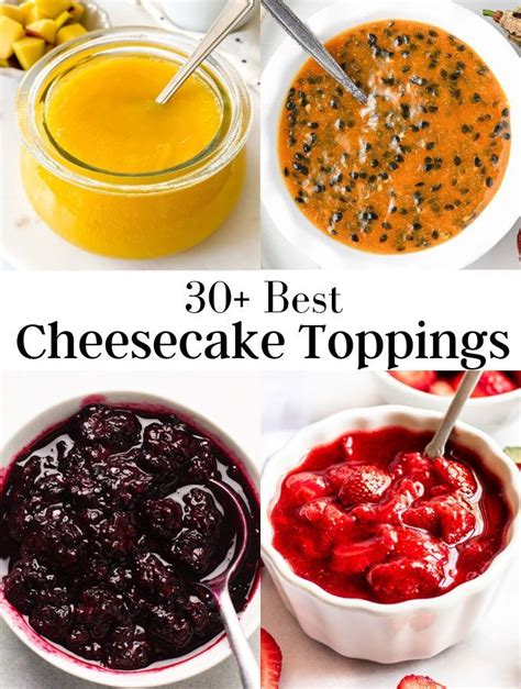 30 Best Cheesecake Toppings Strawberry Sauce More