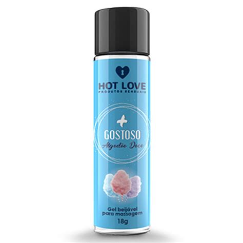 Gostoso Gel Beijável Algodão Doce Hot Love Bazar do Prazer Sex Shop Bazar do Prazer l