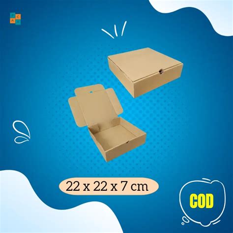 Jual Box 22x22x7 Cm Kardus Kerdus Karton Polos Hampers Giftbox Kemasan