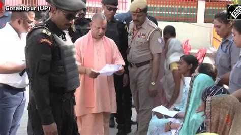 UP CM Yogi Adityanath Holds Janta Darbar In Gorakhpur