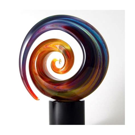 Murano Glass Spiral Glass Sculpture