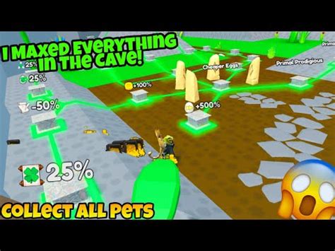 I FINALLY MAXED EVERYTHING IN THE CAVE Roblox Collect All Pets