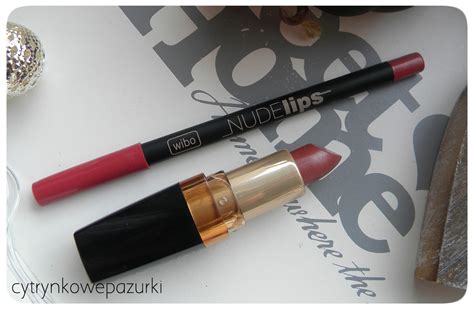 Cytrynkowe Pazurki Pomadka Wibo Glossy Nude Nr I Kredka Nude Lips Nr