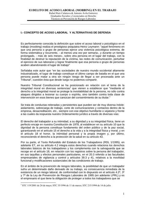 Pdf Delito De Acoso Laboral Iii Dokumen Tips