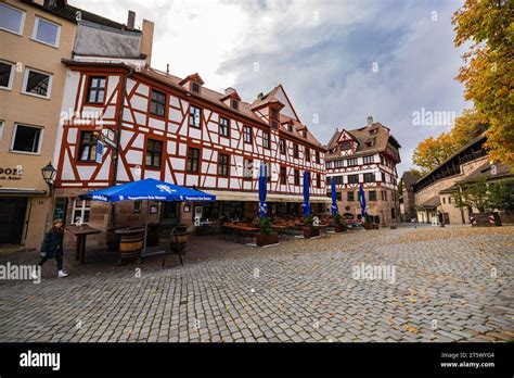 Nuremberg Germany October 25 2023 Old Town Altstadt With