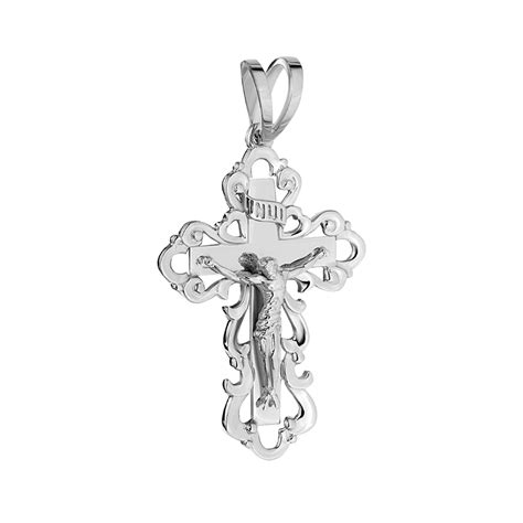 Крест из белого золота 000-349303 | Купить в рассрочку в Москве ...