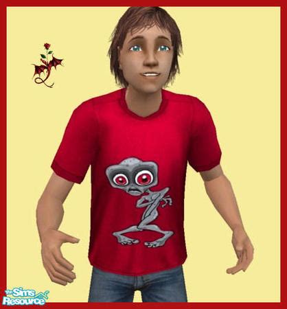 The Sims Resource Naked Alien T Shirt And Jeans