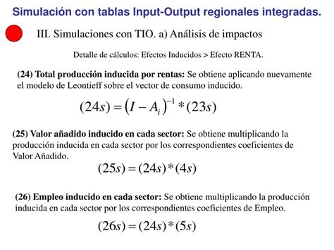 Ppt Simulaci N Con Tablas Input Output Regionales Integradas