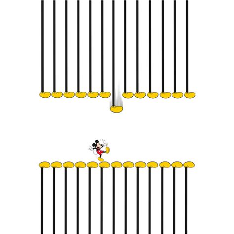 Komar Wandbild Mickey Mouse Footlines 50 x 70 cm kaufen bei OBI