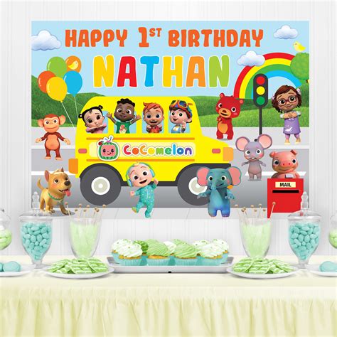 Cocomelon Wheels On The Bus Birthday Party Ideas Photo Of