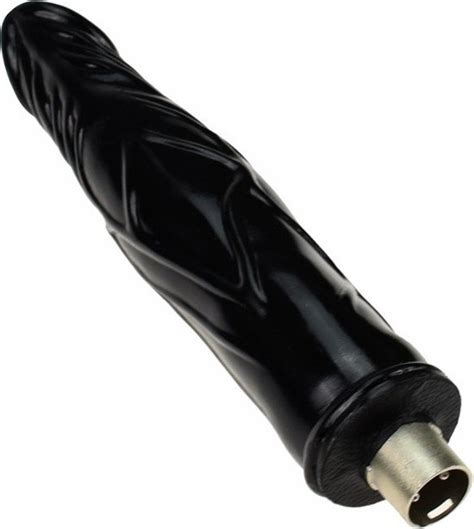Zwarte Dildo Cm Met Xlr Connector Voor Auxfun Basic Seksmachine Bol