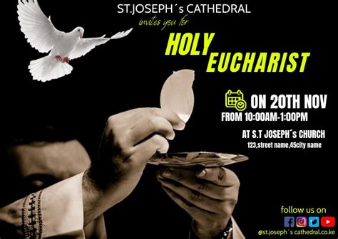 Holy Eucharist Template 1 Postermywall