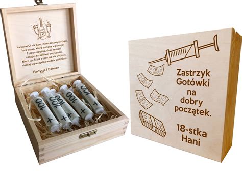 ZASTRZYK GOTÓWKI PREZENT 18 URODZINY 30 40 50 60 12569816039 Allegro pl