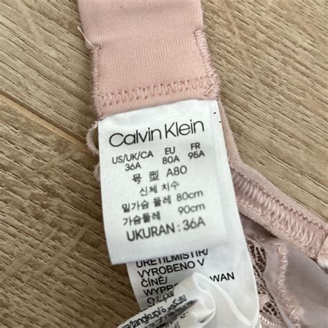 Calvin Klein Nude Mesh Bra Size A Worn But Still Depop
