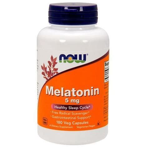 Мелатонин NOW Melatonin 5 mg, 180 капс. купить в интернет-магазине ...