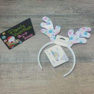 Build-A-Bear | Toys | New Build A Bear Reindeer Antlers Headband Snow Magical Glisten Plush ...