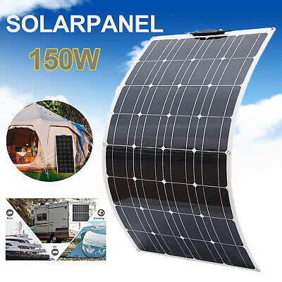 150W Flexibel Solarmodul Solarpanel Monokristallin Für Wohnmobil Auto