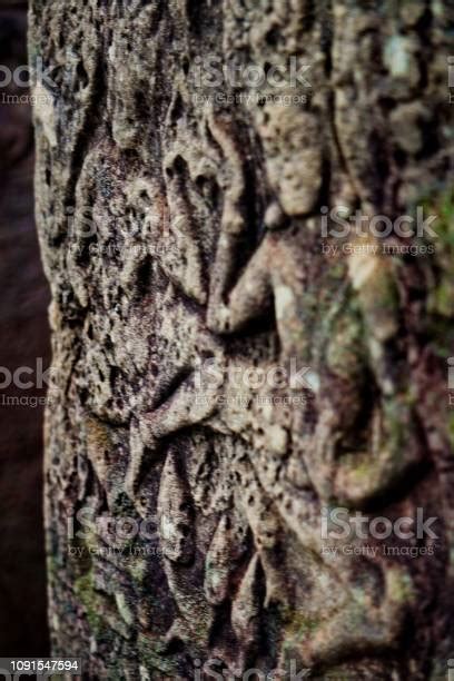 Wall Temple Dangkor Stock Photo Download Image Now Khmer Style