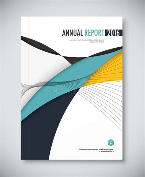 Plantilla Corporativa De La Identidad Del Folleto Del Informe Anual Con