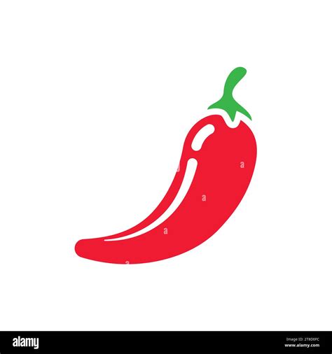 Red Chili Hot Pepper Vector Icon Chilli Or Jalapeno Colorful Pepper Stock Vector Image Art