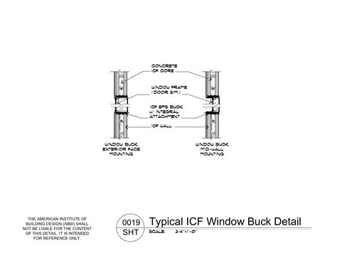 Aibd Detail 0019 Icf Window Buck Detail American Institute Of
