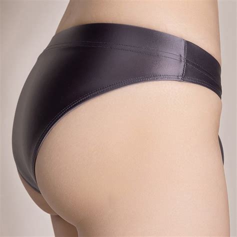 Mens Bikini Briefs Silky Sissy Bulge Pouch Panties Shiny Oil Underwear Trunks EBay