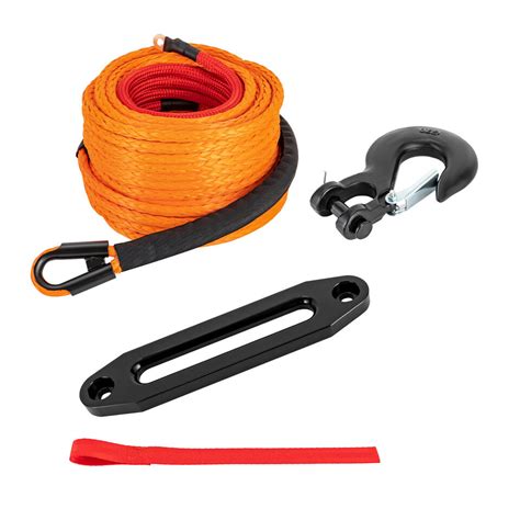 Ft Synthetic Winch Rope Winch Line Cable Rope With Winch Hook