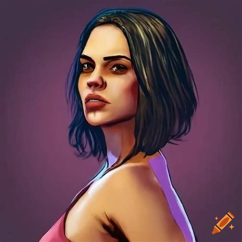 Latina Woman With A Grand Theft Auto 5 Style On Craiyon