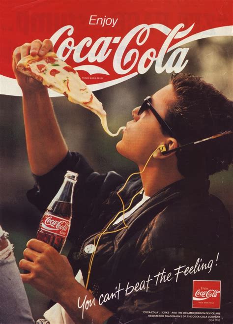 "You Can't Beat The Feeling!" - Coca Cola, 1980s : r/vintageads