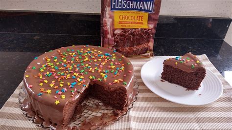 Bolo De Massa Pronta FLEISCHMANN Chocolate Bolo De Chocolate Feito A