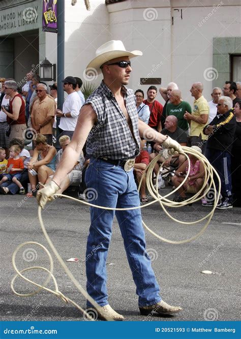 Gay Cowboy Editorial Stock Photo Image Of Lasso Palm 20521593