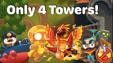 Dark Castle Chimps With Only Towers Bloons Td Youtube