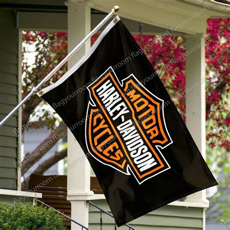 Harley Davidson Logo 3x5 ft Flag Motorcycle Banner Polyester Garage