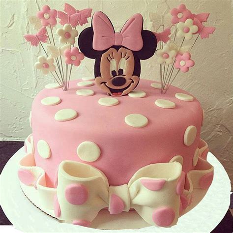 Minnie Mouse Fondant Cake Luv Flower And Cake