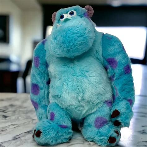 Disney Store Pixar Monsters Inc Sully Sullivan Blue Purple Plush