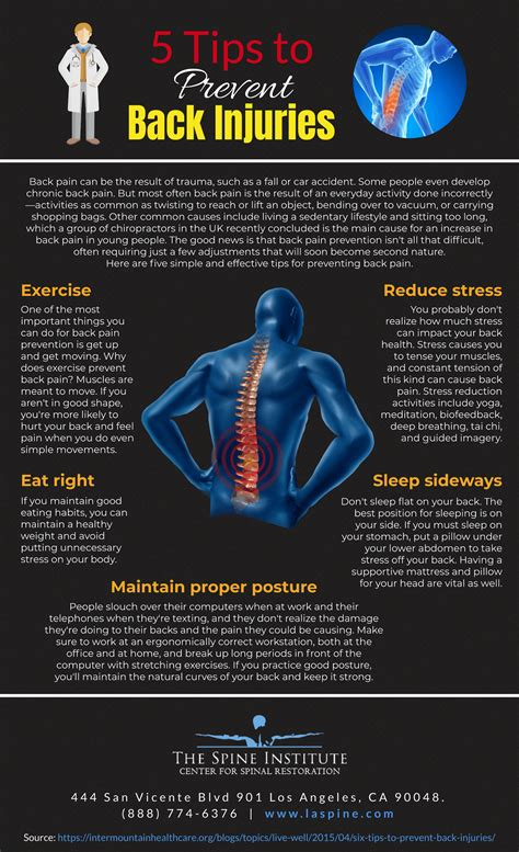 5 Tips to Prevent Back Injuries [Infographic]