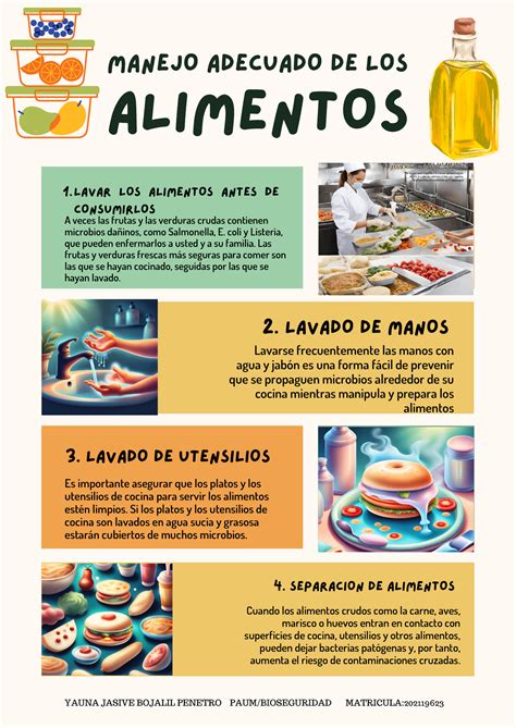 Manejo Alimentos Estudio MANEJO ADECUADO DE LOS 4 SEPARACION DE