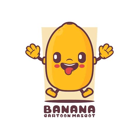 Illustration Vectorielle De Banane Dessin Anim Mascotte Fruit