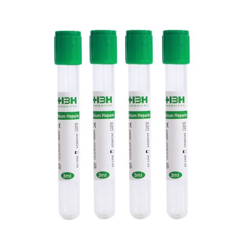 High Quality Vacuum Blood Collection Tube Ml Lithium Heparin Tube Ce