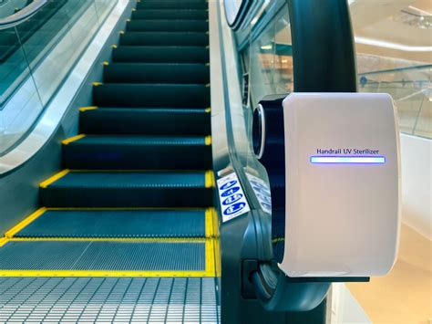 Handrail Ultraviolet Sterilizer For Hygiene Of Escalator Handrail At
