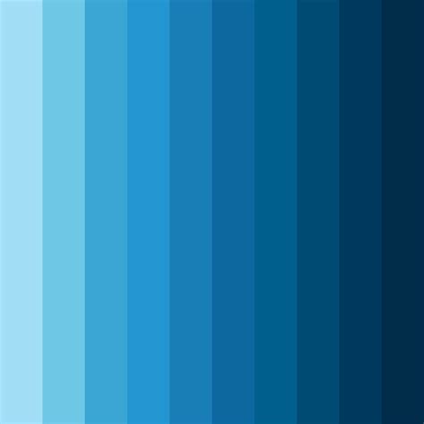 Blue Sky Shades Color Palette - ColorDrop