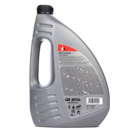 Q8 FORMULA EXCEL 5W40 4L - FilterABC - Motorolajok, hajtóműo
